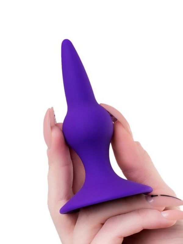 Censan Klapsy Anal Plug Mor 10,5 cm - Görsel 5