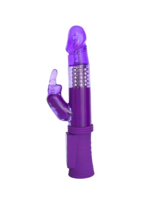 Censan Klitoral Uyarıcı Vibratör TPR Mor 22 cm - Görsel 2