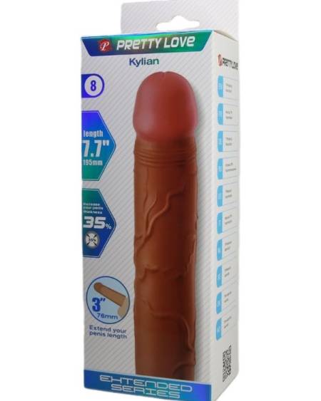 Censan Kylian Gerçek Hissiyatlı Uzatıcı Penis Kılıfı Brown
