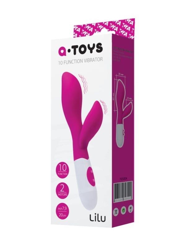 Censan Lilu Klitoral Uyarıcı Vibratör silikon pembe 20 cm - Görsel 3