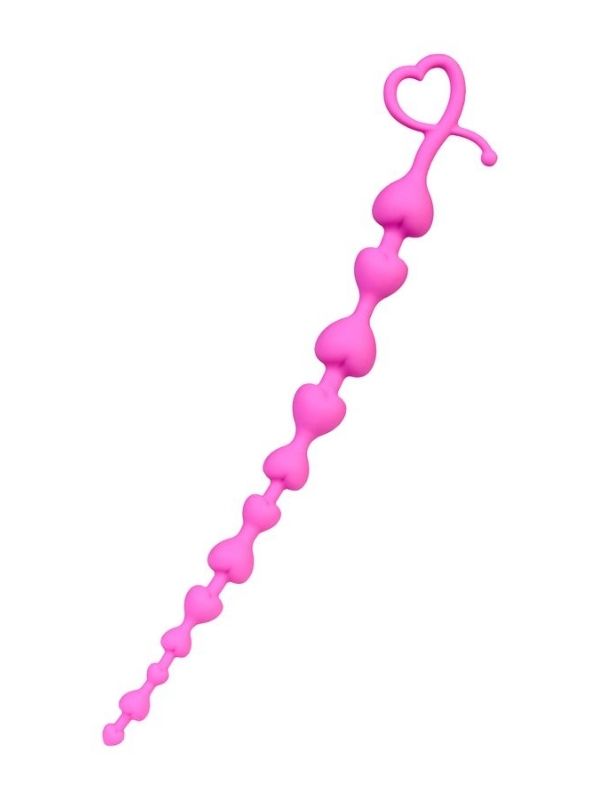 Censan Long Sweety anal Zinciri silikon pembe 34 cm  2,7 cm - Görsel 2