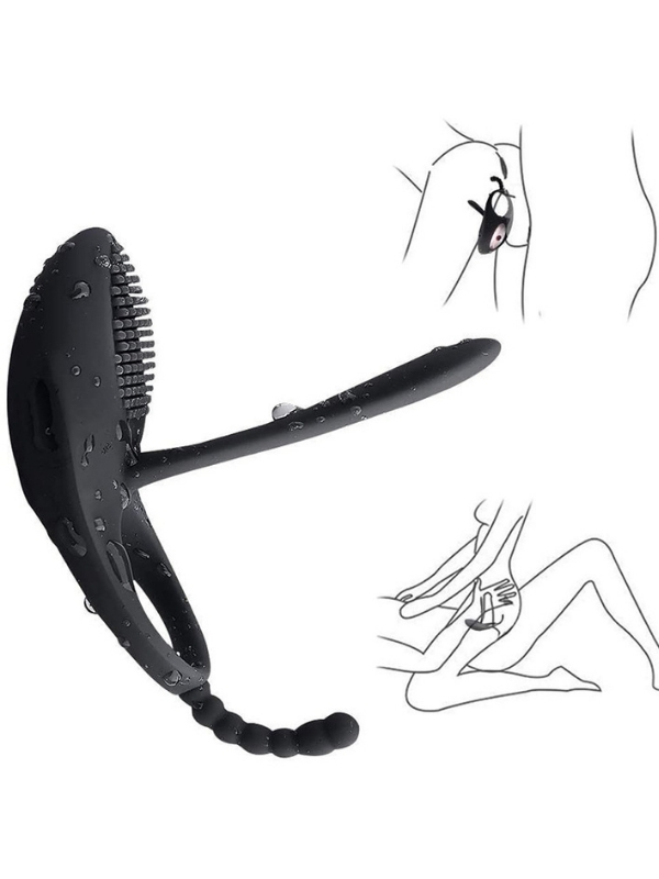 Censan Love Glow Love Desire 3’ü 1 Arada Klitoris, Anal ve Vajinal Uyarıcı – Titreşimli Testis ve Penis Halkası - Görsel 3