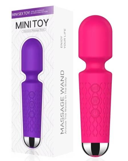 Censan Mini Toy Wand Massager Şarjlı Vibratör - Pembe