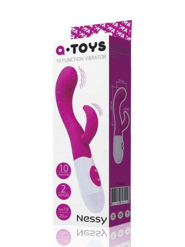 Censan Nessy Klitoral Uyarıcı Vibratör silikon pembe 20 cm - Görsel 3