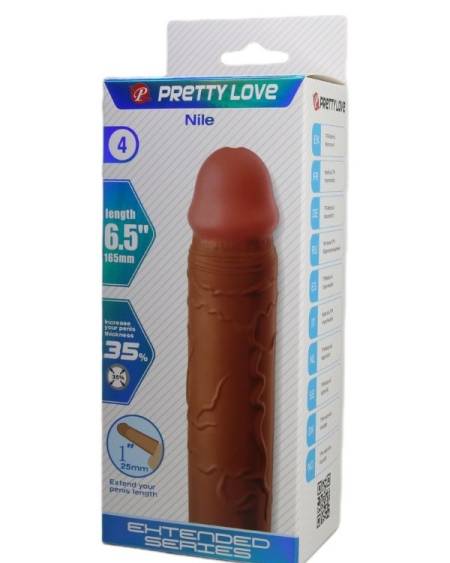 Censan Nile Gerçek Hissiyatlı Uzatıcı Penis Kılıfı Brown