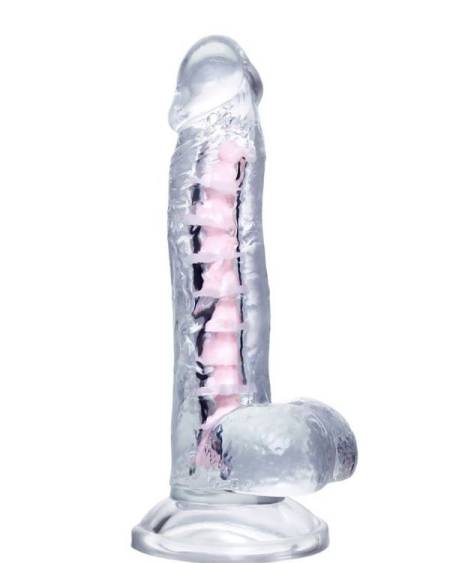 CENSAN  Paret Kıkırdaklı Jel Dildo 18 cm