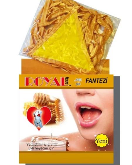 Censan Royal Yenilebilir Tanga Sütyen Bal Aromalı