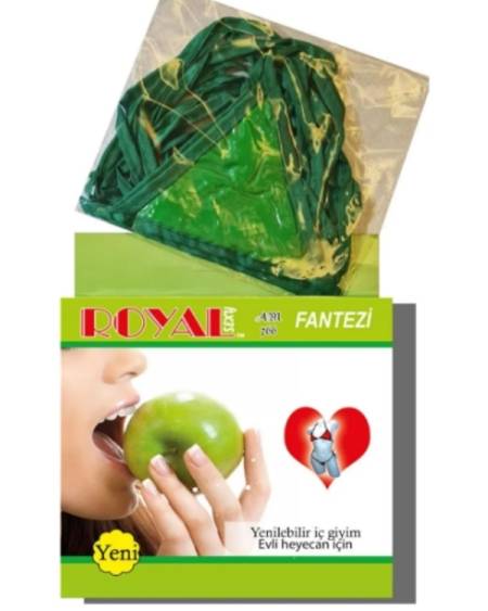 Censan Royal Yenilebilir Tanga Sütyen Elma Aromalı