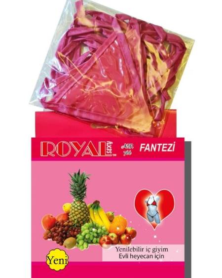 Censan Royal Yenilebilir Tanga Sütyen Karışık Meyve Aromalı