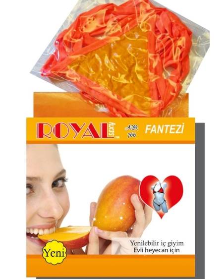 Censan Royal Yenilebilir Tanga Sütyen Şeftali Aromalı