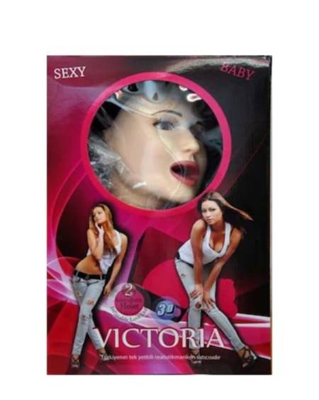 Censan Sarışın Victoria Büyük Boy Titreşimli Sesli Realistik Şişme Kadın