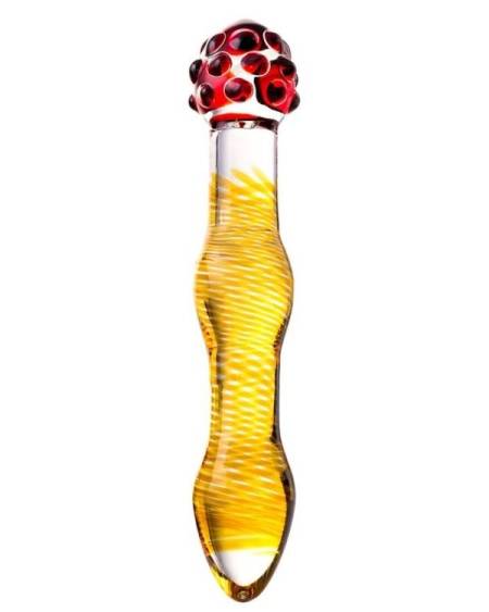 Censan Sexus Çift Taraflı Cam Dildo 18 cm