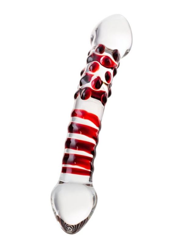 Censan Sexus Çift Taraflı Cam Dildo 21 cm