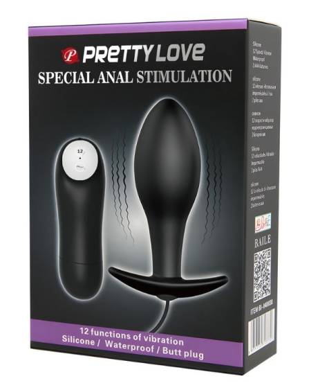 Censan Special Anal Stimulation 12 Fonksiyon Kumandalı Titreşimli Anal Plug Tıkaç