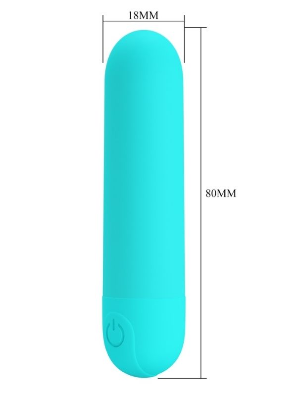 Censan Stefan Mini Massager Bullet Vibratör Mavi - Görsel 2