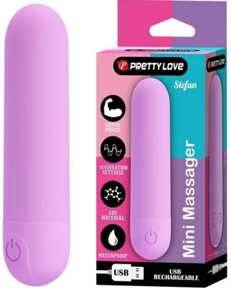 Censan Stefan Mini Massager Bullet Vibratör Mor