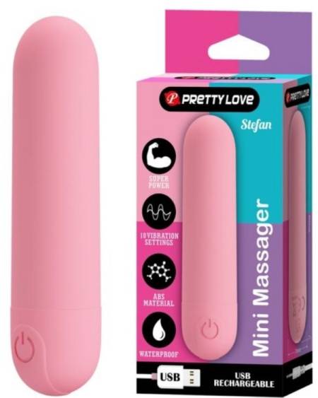 Censan Stefan Mini Massager Bullet Vibratör Pembe