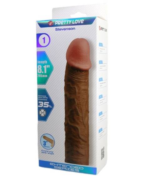 Censan Stevenson Gerçek Hissiyatlı Uzatıcı Penis Kılıfı Brown