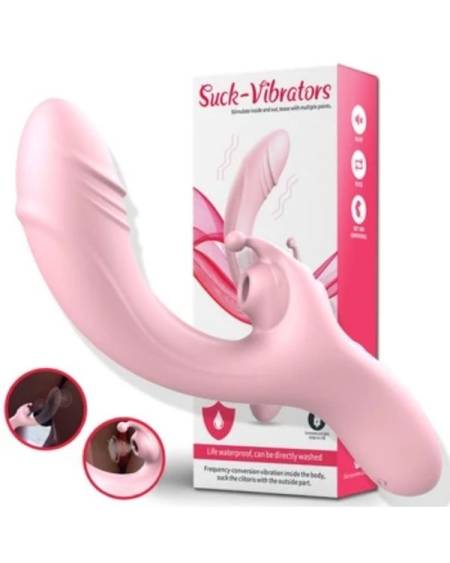 Censan Suck Vakumlu Klitoral Uyarıcılı Şarjlı Tavşan Vibratör