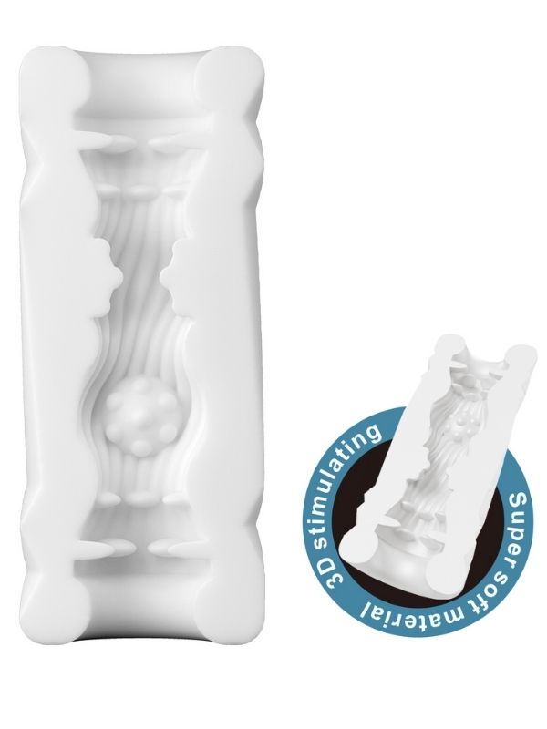 Censan Super Soft Material 3d Stimulating Jade Kola Kutusu Şeklinde Mastürbatör - Görsel 3