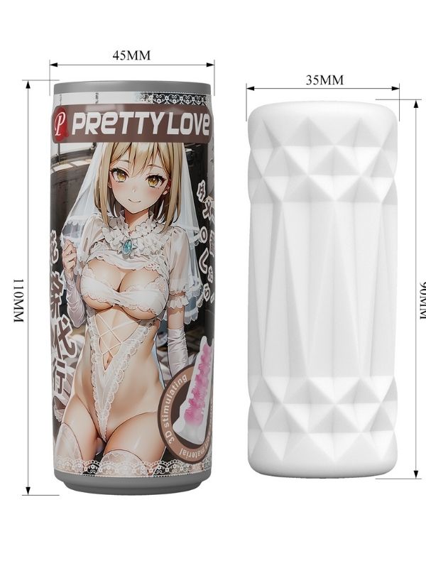 Censan Super Soft Material 3d Stimulating Kiko Kola Kutusu Şeklinde Mastürbatör - Görsel 2