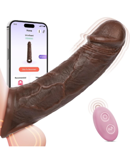 Censan Telefon Kontrollü Melez Renkte Titreşimli Penis Kılıfı