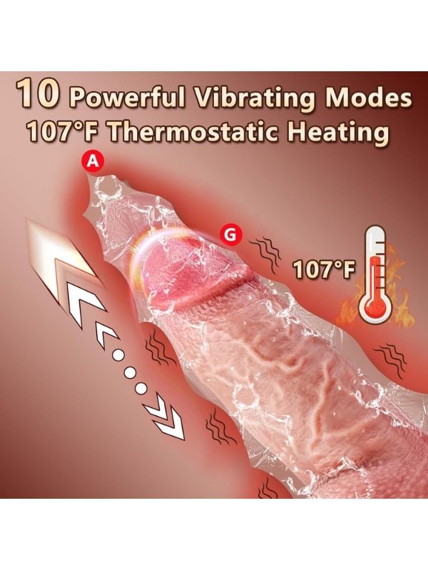 Censan Thrusting Huge Thick Dildo Vibratör 21 Cm - Görsel 2
