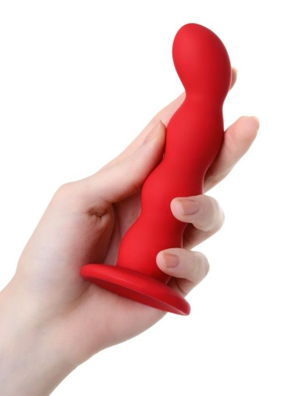 Censan ToDo Favorite Anal Plug Silikon Kırmızı 13 cm  2,8 cm - Görsel 4