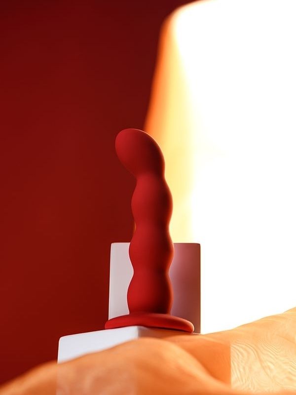 Censan ToDo Favorite Anal Plug Silikon Kırmızı 13 cm  2,8 cm - Görsel 5