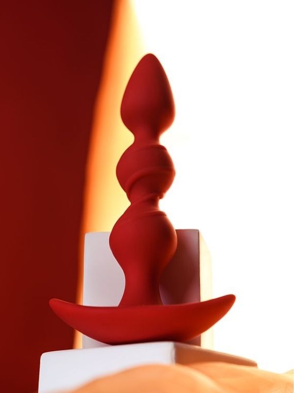 Censan Trio Anal Plug Kırmızı 16 cm - Görsel 5