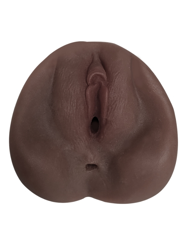 Censan Ultra Gerçekçi Çift Girişli Suni Vajina Anal Vajinal Zenci Mastürbatör - Görsel 3
