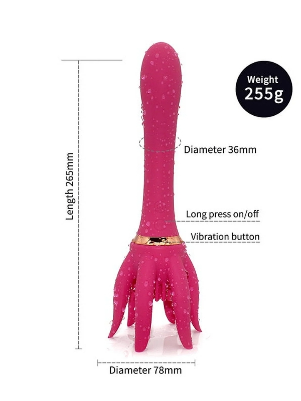 Censan Unleash Your Pleasure Lust For Life Ahtapot Vibratör - Görsel 2