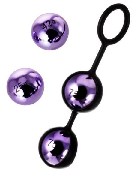 Censan Vender Kegel Vajinal Topları ABS plastik Mor 14,6 cm