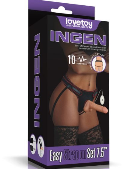 Censan Vibrating Easy Strapon Set  7.5 İnç Belden Bağlamalı Model2