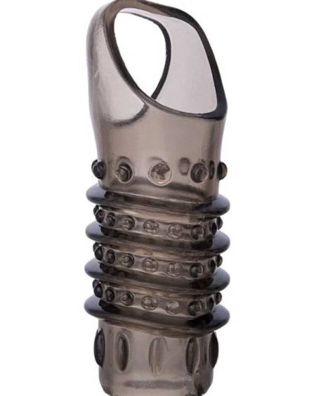 Censan  XLover Penis Extender Kılıfı TPE Siyah Şeffaf 7.5 cm