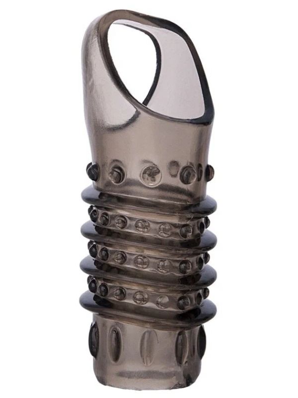 Censan XLover Penis Extender Kılıfı TPE Siyah Şeffaf 7.5 cm