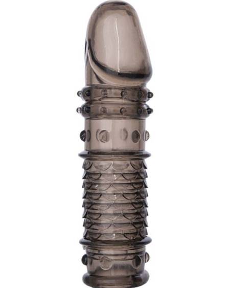 Censan XLover Penis Kılıfı TPE Siyah Şeffaf 13,5 cm