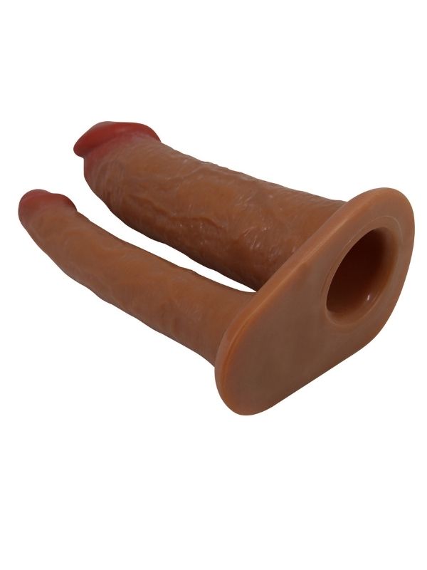 Censan Yairon Gerçek Hissiyatlı Uzatıcı Çift Penisli Penis Kılıfı - Görsel 5