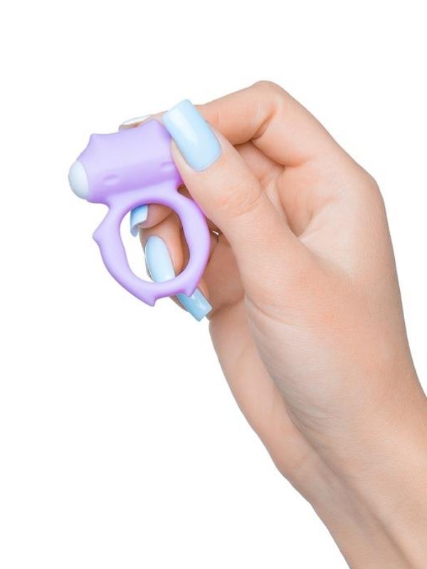 Censan Zort Titreşimli Penis Halkası silikon mor 2 cm - Görsel 5