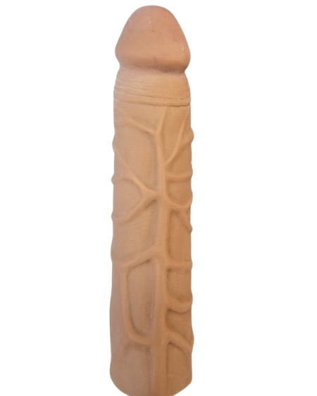 Gerçekçi Melez Penis Kılıfı Et Dokusunda 17 cm