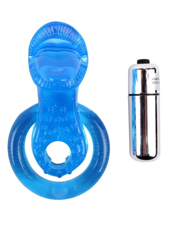 Get Lock The Tongue-Blue Titreşimli Dilli Penis Halkası - Görsel 2