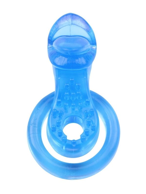 Get Lock The Tongue-Blue Titreşimli Dilli Penis Halkası - Görsel 5