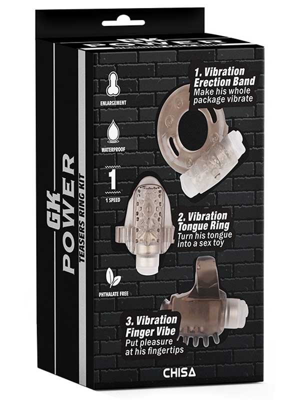 GK Power Teasers Titreşimli Halka Seti - Gri - Görsel 2