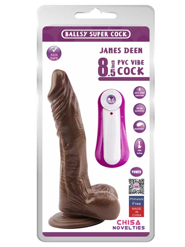 James Deen Swing Hareketli 21.5cm Zenci Vibratör - Görsel 2