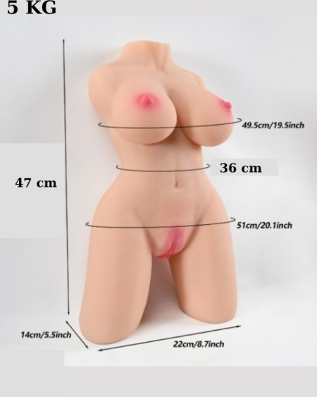 L-Join Gerçekçi 5 Kg Yarım Vücut Vajina Mastürbatör