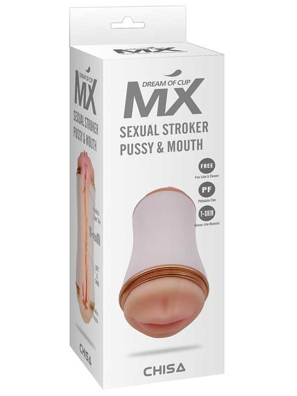 MX Sexual Stroker Çift Taraflı Vajinal ve Oral Mastürbatör - Görsel 4