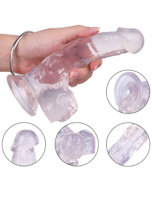 Noctis 18cm Beyaz Dildo No:5 - Görsel 4