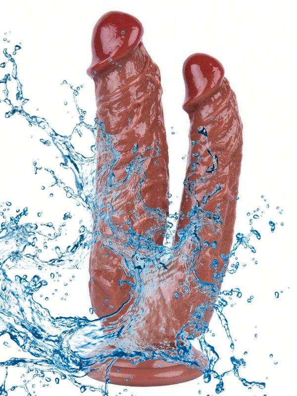 Noctis 19cm Kahverengi Çiftli Dildo No:76 - Görsel 4