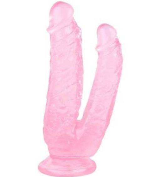 Noctis 19cm Pembe Çiftli Dildo No:76