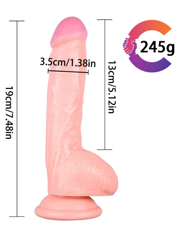 Noctis 19cm Ten Rengi Realistik Dildo No:189 - Görsel 5